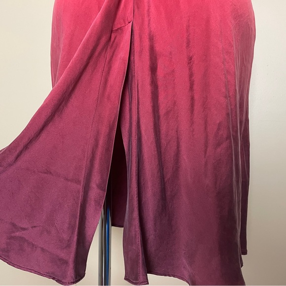 Victoria's Secret Silk Ombre Nightie Teddy Slip Dress Small Sleeveless Strappy - Picture 6 of 13